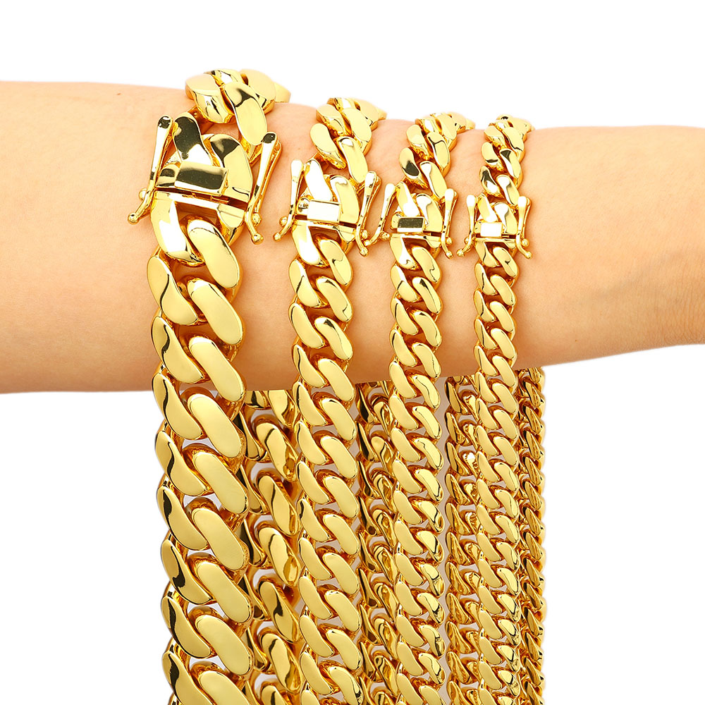Cuban Link Chain 12Mm - Grosir Rantai Kuningan Miami Cuban Link