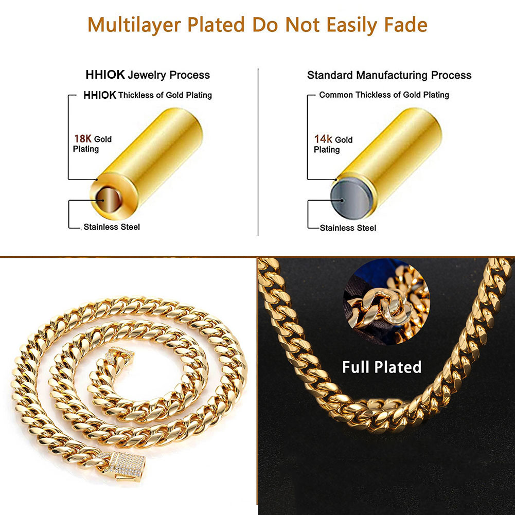 Kalung rantai Choker rantai Ku - Cuban Link Chain 12Mm ulasan dan harga