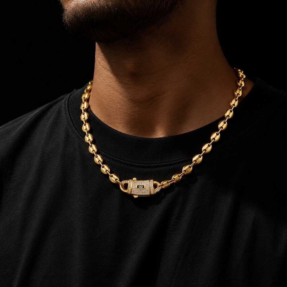 HHIOK Perhiasan Hip Hop 8Mm/10 - Cuban Link Chain 12Mm ulasan dan harga