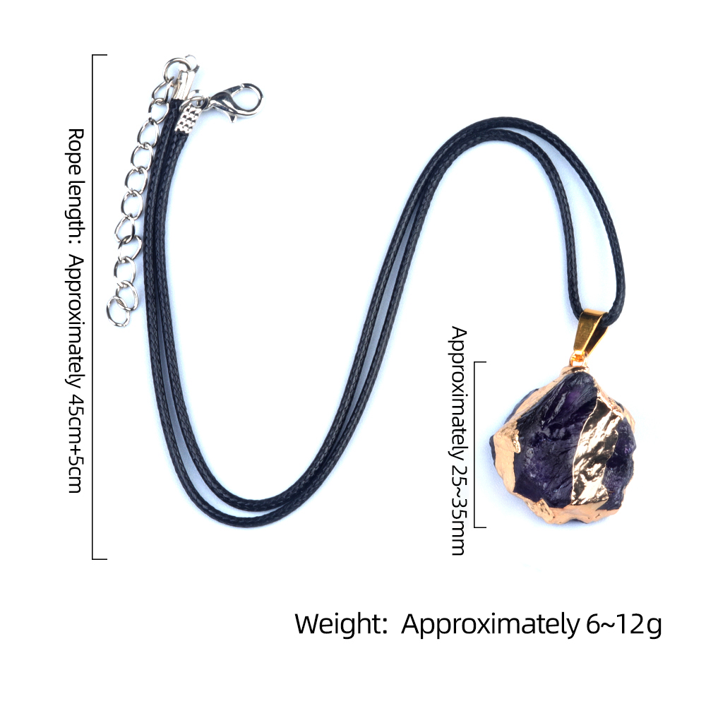 25-35mm bentuk tidak beraturan - Crystal Pendant Necklace Natural Stone ulasan dan harga
