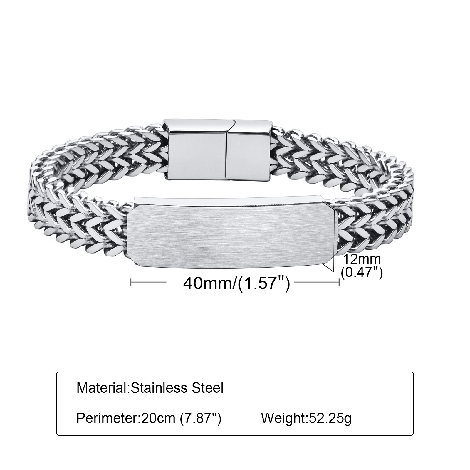 Gelang Kustom Vnox 12Mm untuk  - Cuban Link Chain 12Mm ulasan dan harga