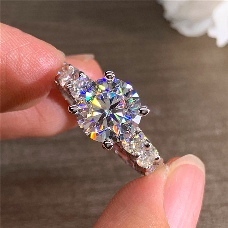 Cincin Pertunangan Pesta Perni - Moissanite Engagement Ring 1 Carat ulasan dan harga