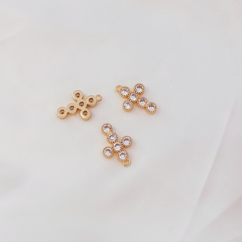 Gelang Liontin Salib Zirkon Be - Cross Pendant Necklace Gold ulasan dan harga