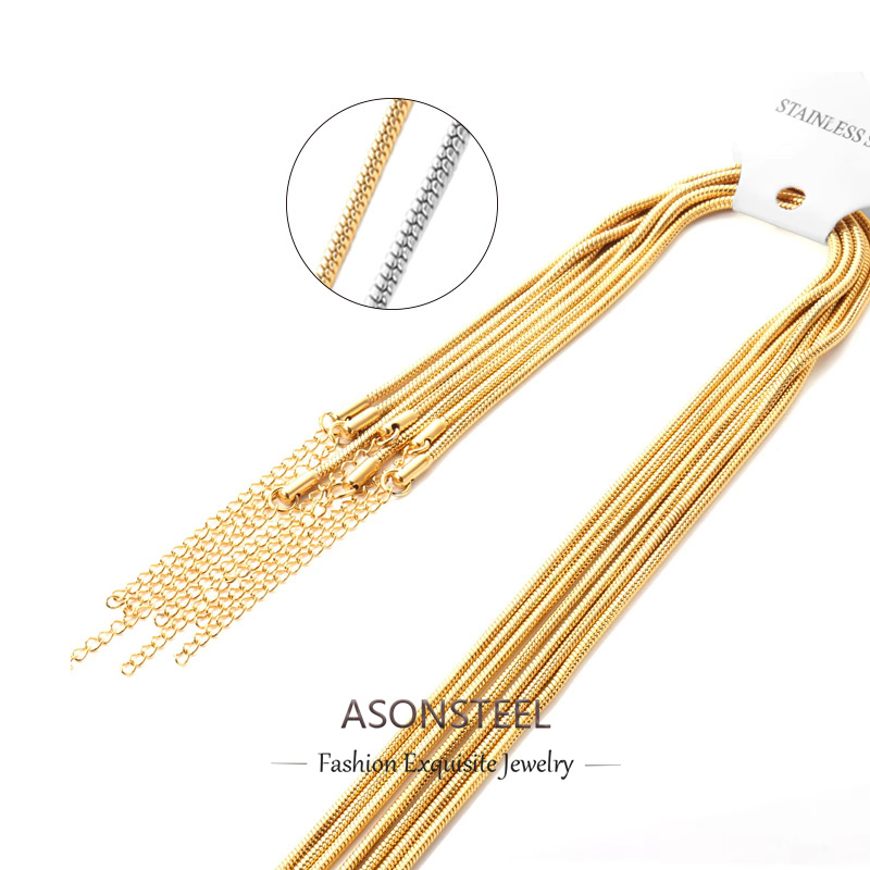 ASONSTEEL 10 Buah/Lot Kalung R - Cuban Link Chain 12Mm ulasan dan harga