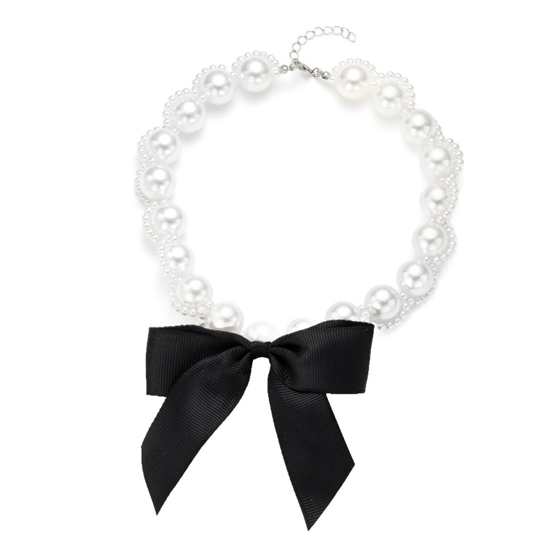 Kalung Choker Pita Mutiara Imi - Pearl Choker Necklace Vintage ulasan dan harga